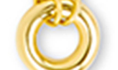 Sterling Forever Campbell Circle Pendant Necklace In Gold