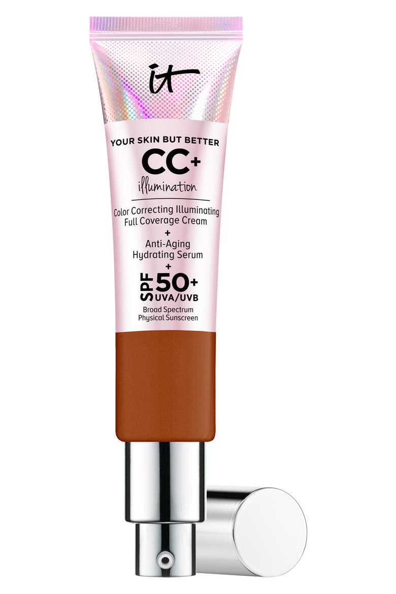 CC+ Cream Illumination SPF 50+ Full Coverage Cream Corrector & Serum, Main, color, RICH HONEY