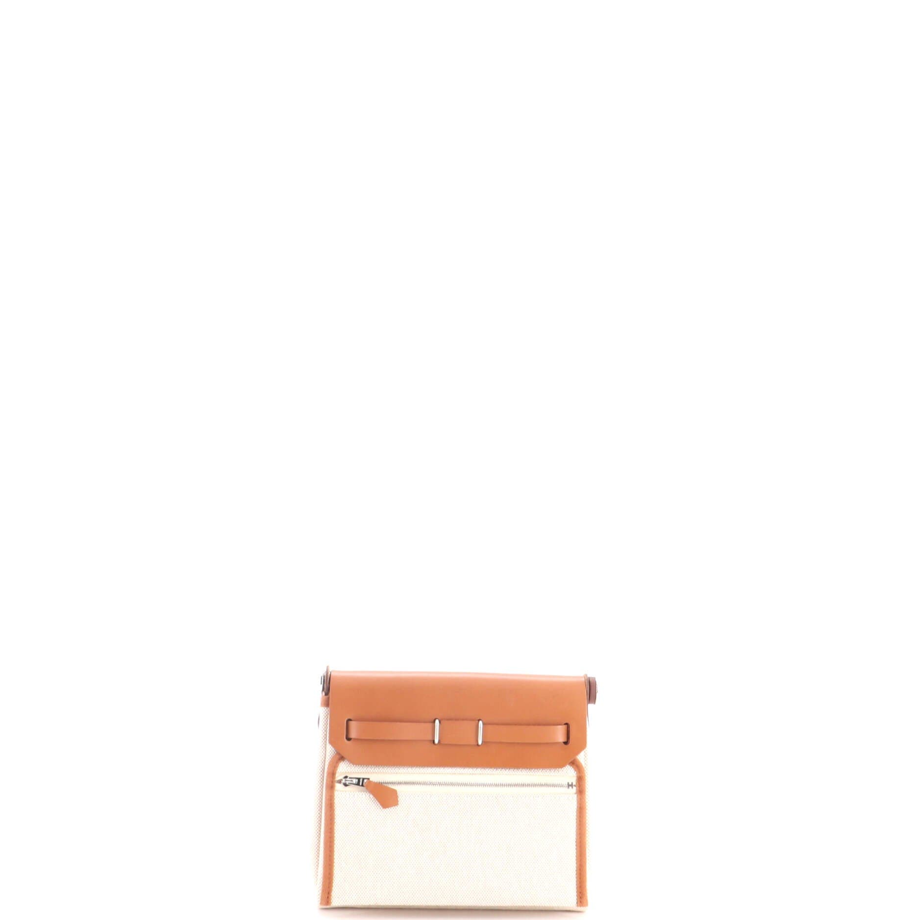 Herbag Zip Toile and Leather 20, Alternate, color, White