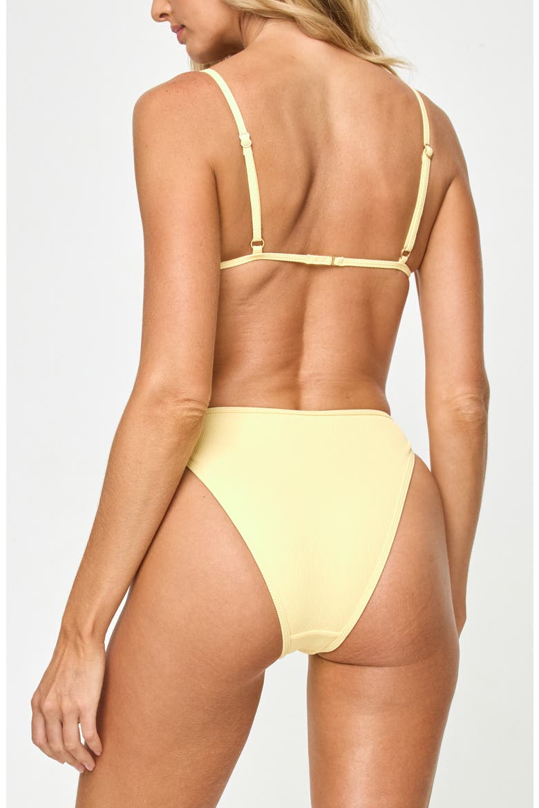 Kourt Rib Bikini Top, Alternate, color, DAISY