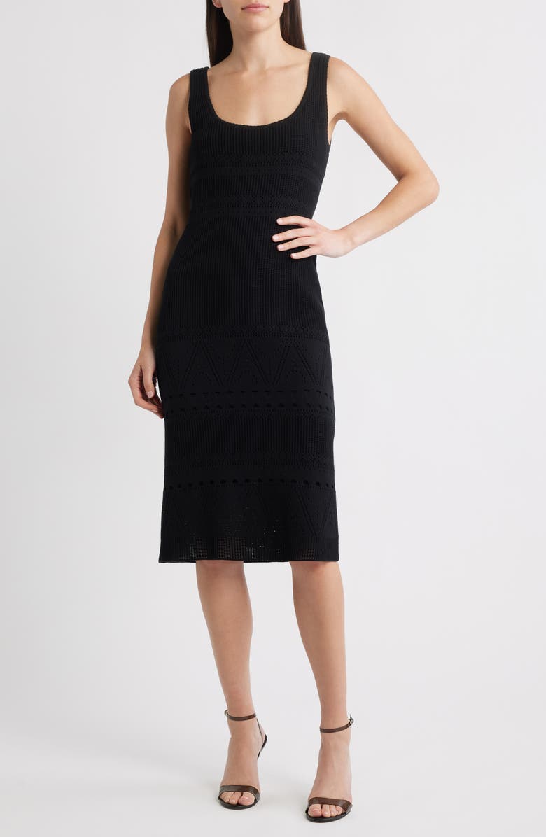 KOBI HALPERIN Emerson Open Stitch Sleeveless Dress, Main, color, 