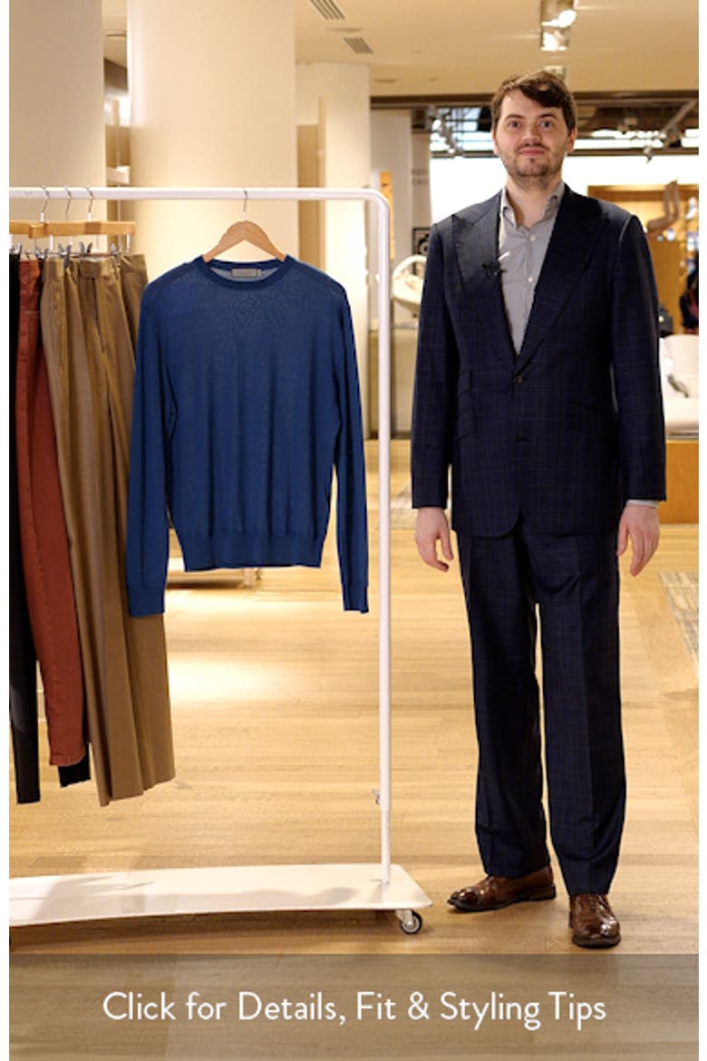 Wool, Silk & Cashmere Crewneck Sweater video