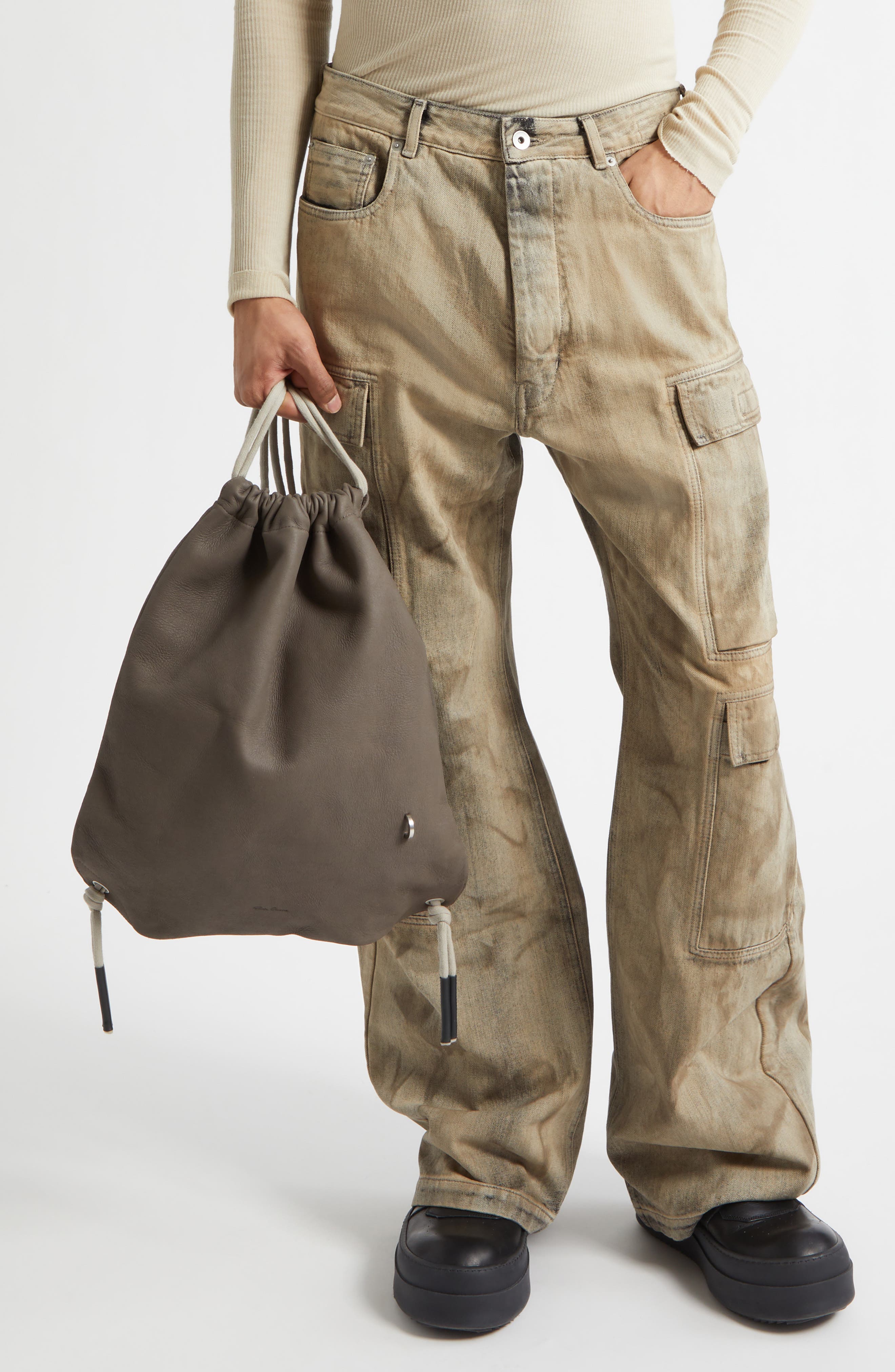 Drawstring Bag, Alternate, color, DUST/ PEARL