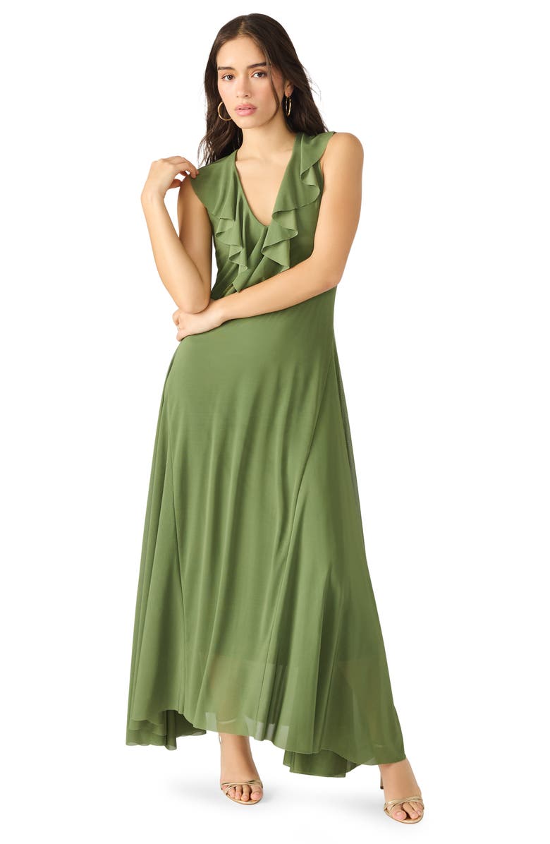 Steve Madden Kora Sleeveless A-Line Dress, Alternate, color, Cypress Green