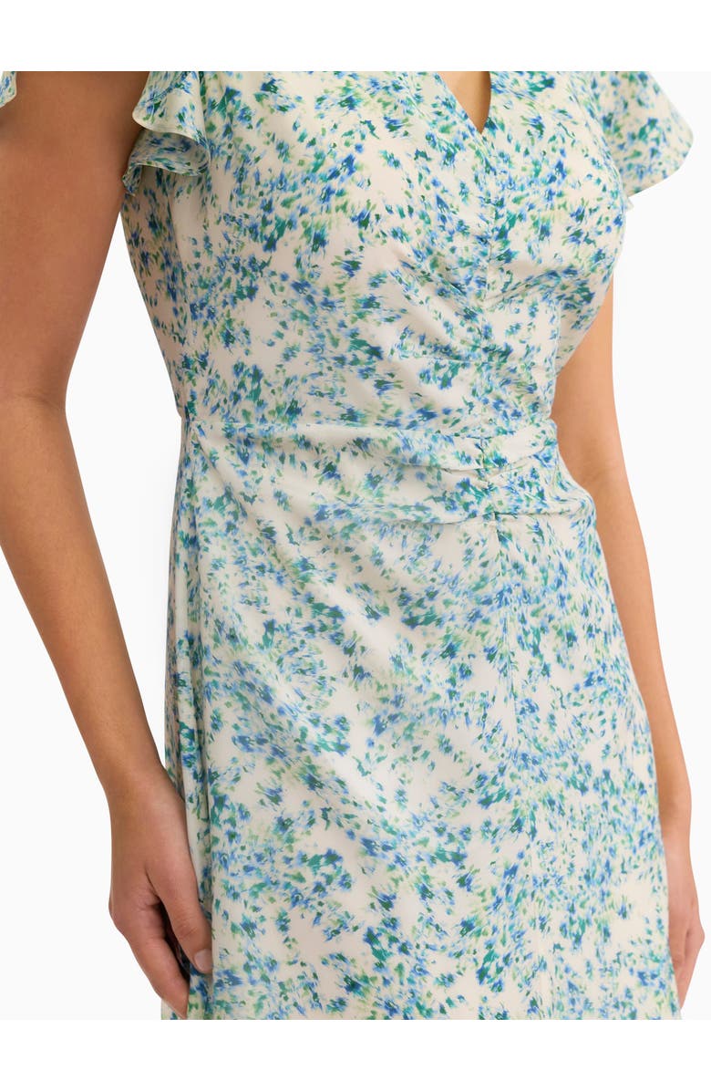 Rebecca Taylor Bellamy Silk Dress, Alternate, color, Cream Multi