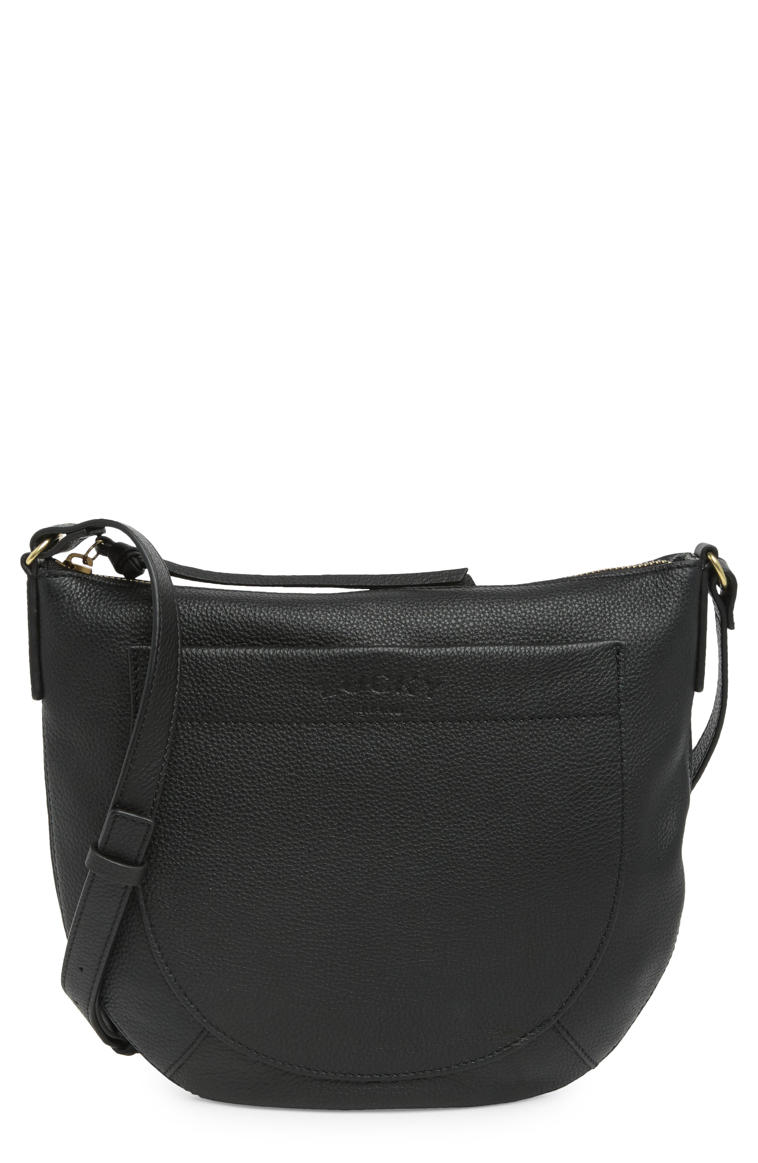 Lucky Brand Kyla Leather Crossbody Bag, Main, color, 