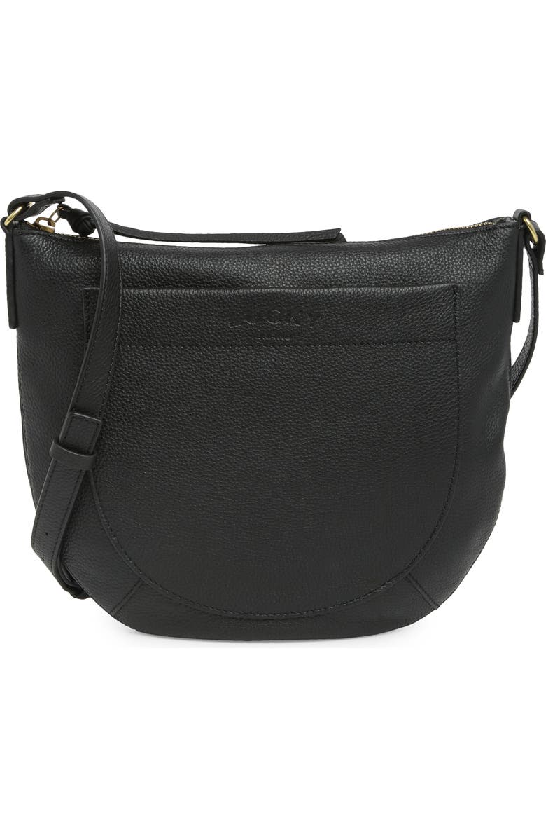 Lucky Brand Kyla Leather Crossbody Bag, Main, color,