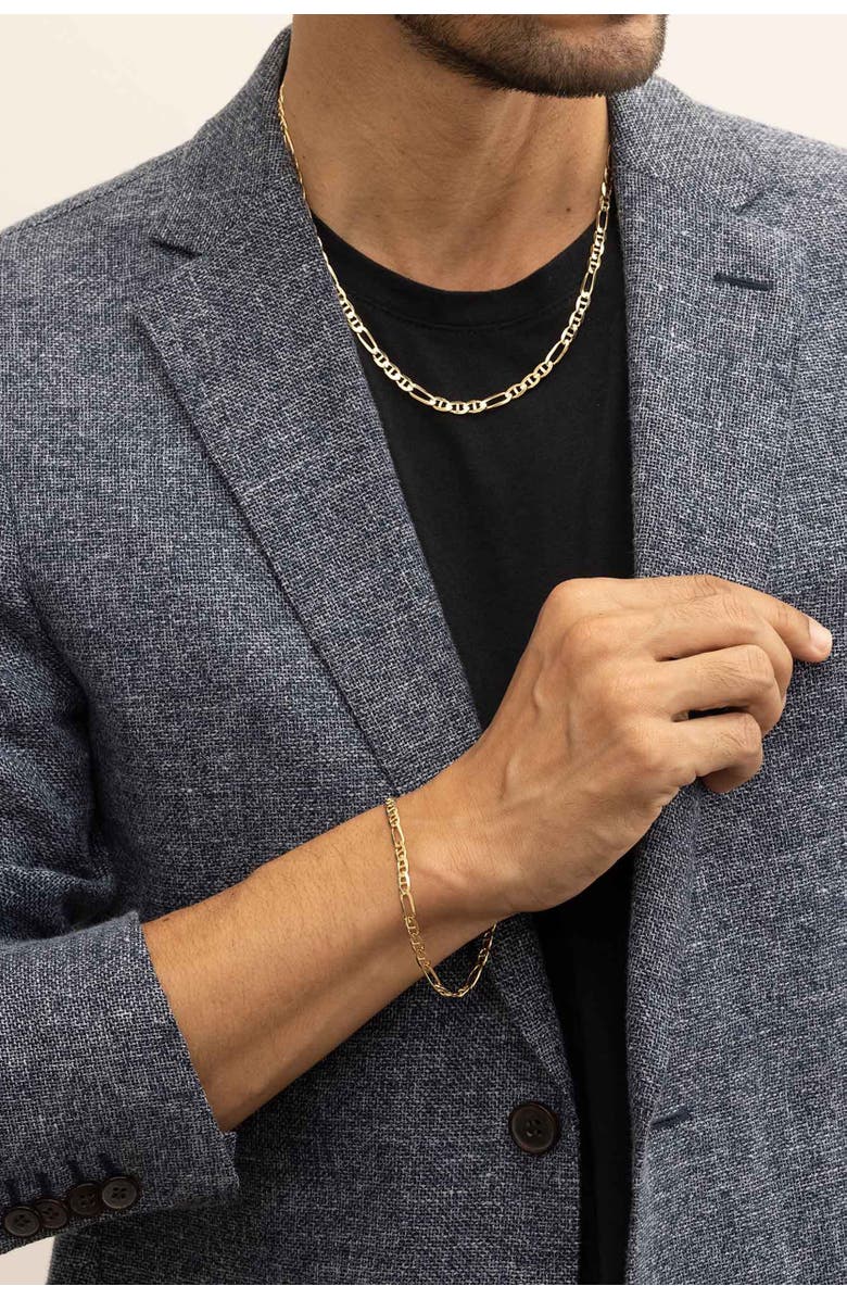 Oradina Men's Figarucci Bold Chain in 14K Gold, Alternate, color, Yellow Gold