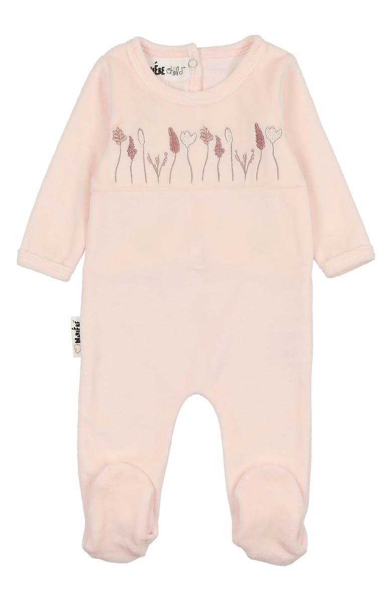 Garden Embroidered Footie