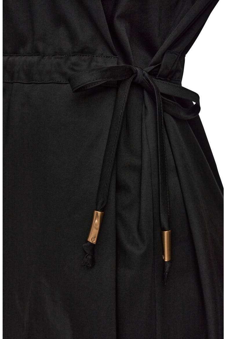 Short Sleeve Shirtdress, Alternate, color, BLACK
