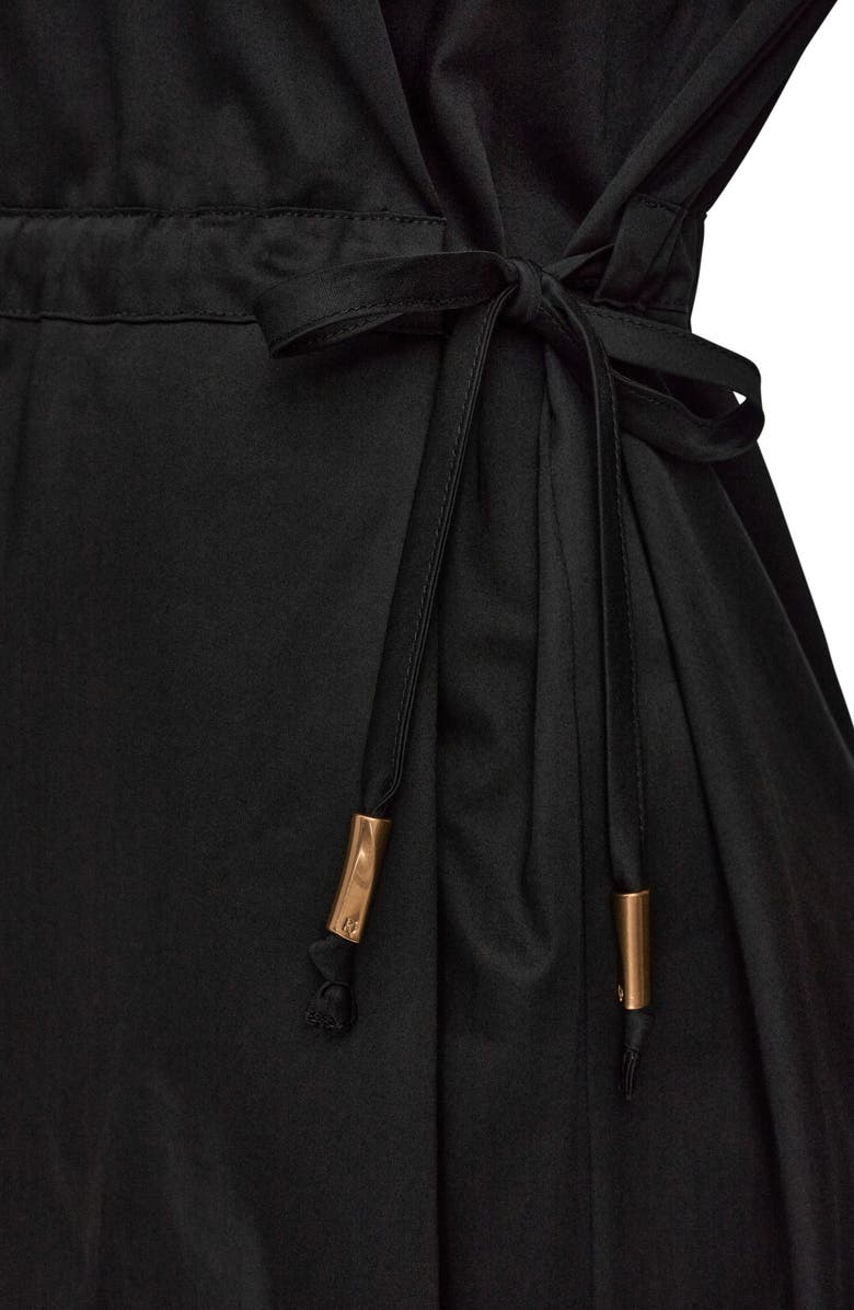 DONNA KARAN WEEKEND Short Sleeve Shirtdress, Alternate, color, Black