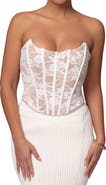 JLUXLABEL Rosemere Lace Bustier Top