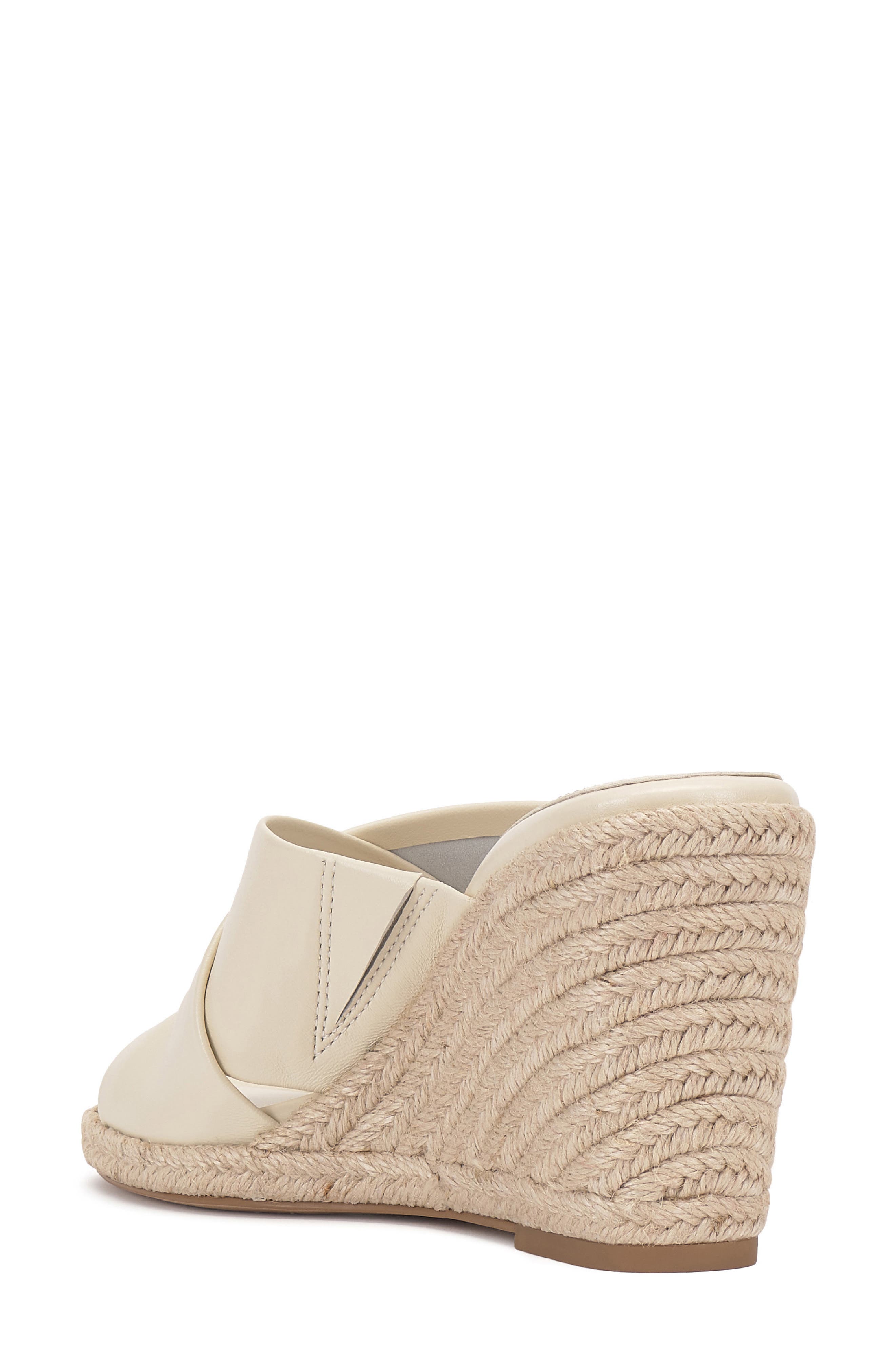 Fisella Espadrille Wedge Sandal, Alternate, color, CREAMY WHITE
