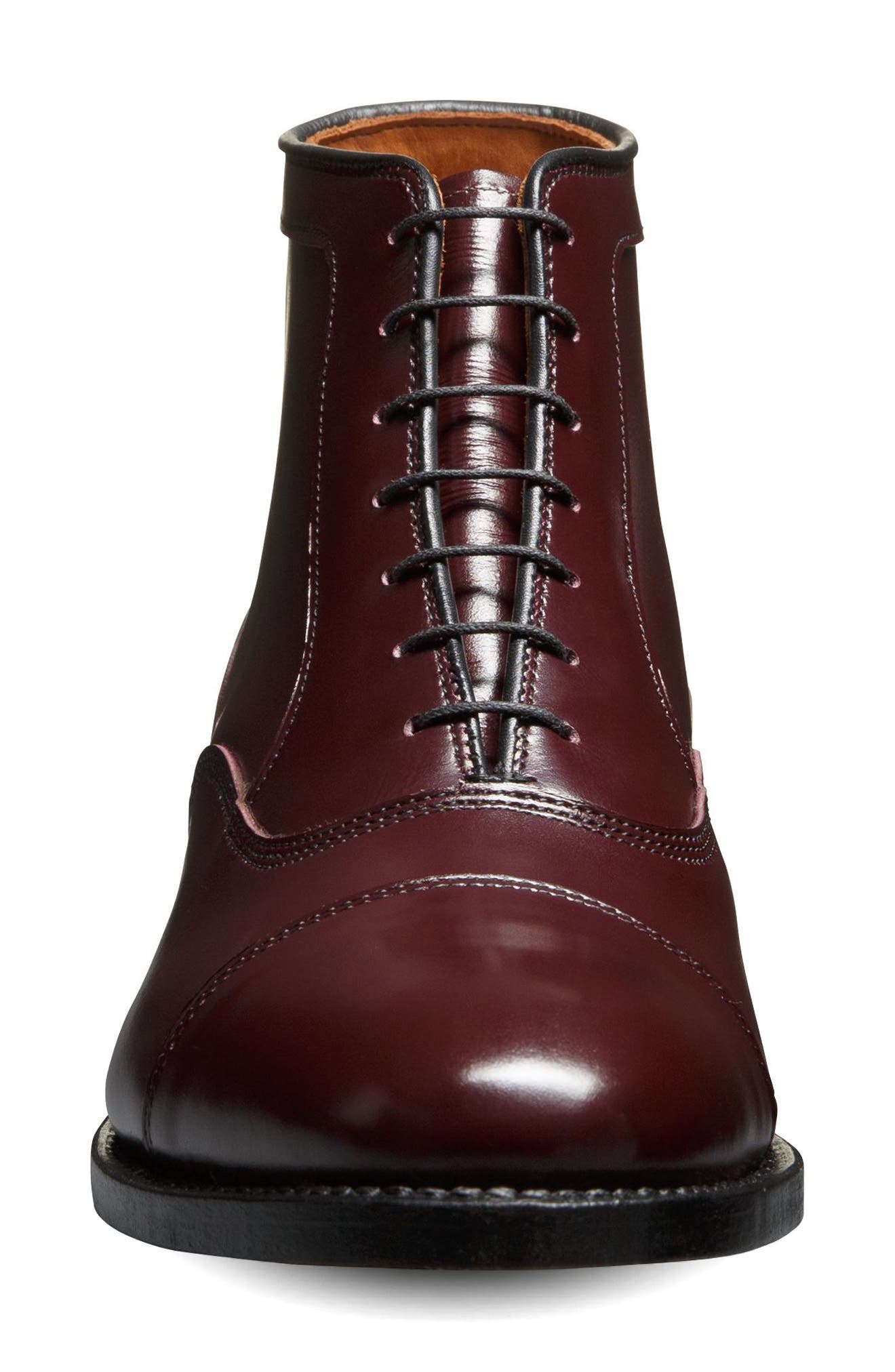Park Cap Toe Boot, Alternate, color, BURGUNDY