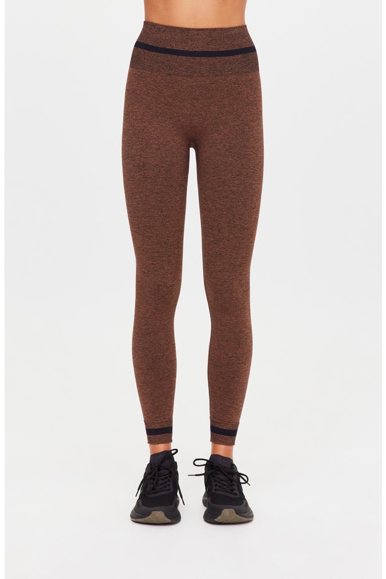 Marle Seamless Midi Leggings, Main, color, BROWN
