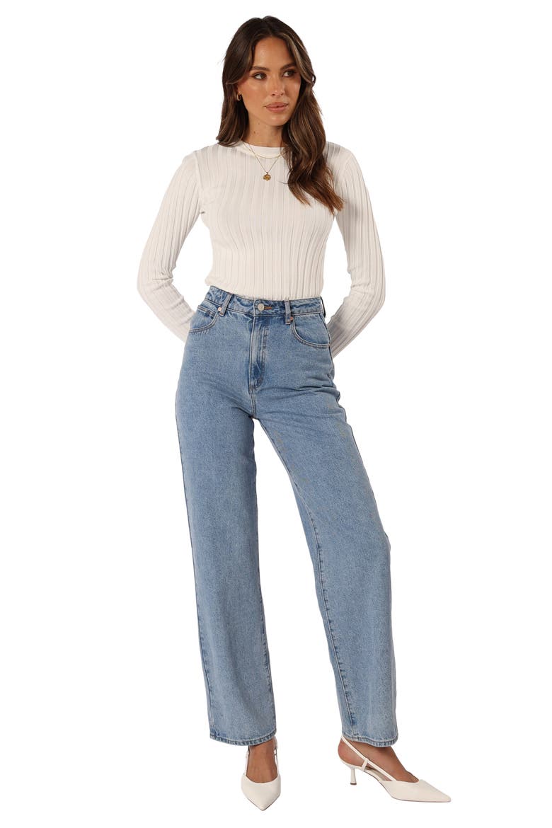 Aneesa Wide Rib Top, Alternate, color, WHITE