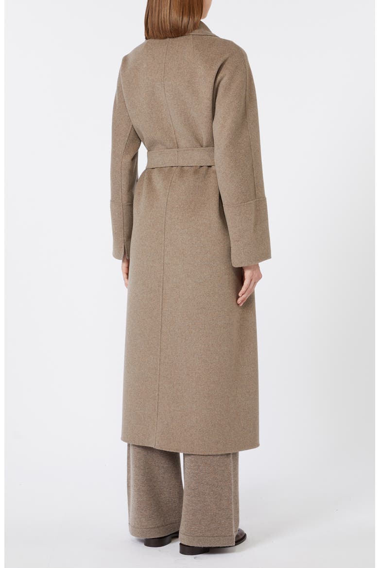 Elisa Belted Wool Double Face Coat, Alternate, color, MEDIUM GREY