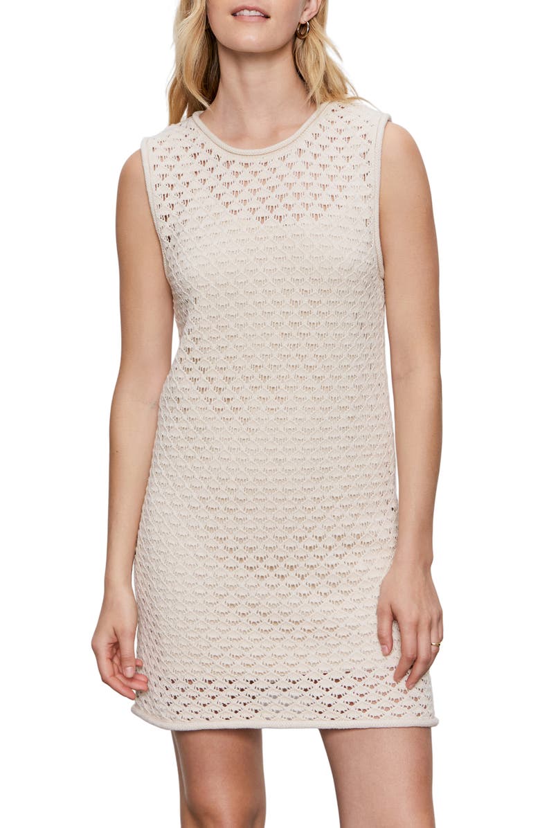 Sanctuary Summer Shell Open Stitch Minidress, Alternate, color, Eco Natural