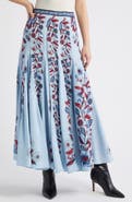 FARM Rio Marcelle Soft Blue Maxi Skirt