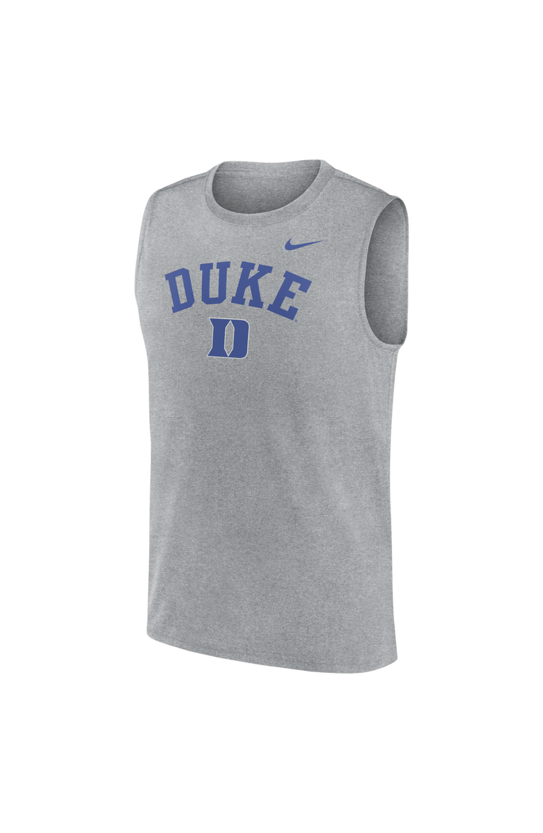 Nike Men's Nike Heather Gray Duke Blue Devils Primetime Legend Arch Dri-FIT Muscle Tank Top, Alternate, color, Heather Gray