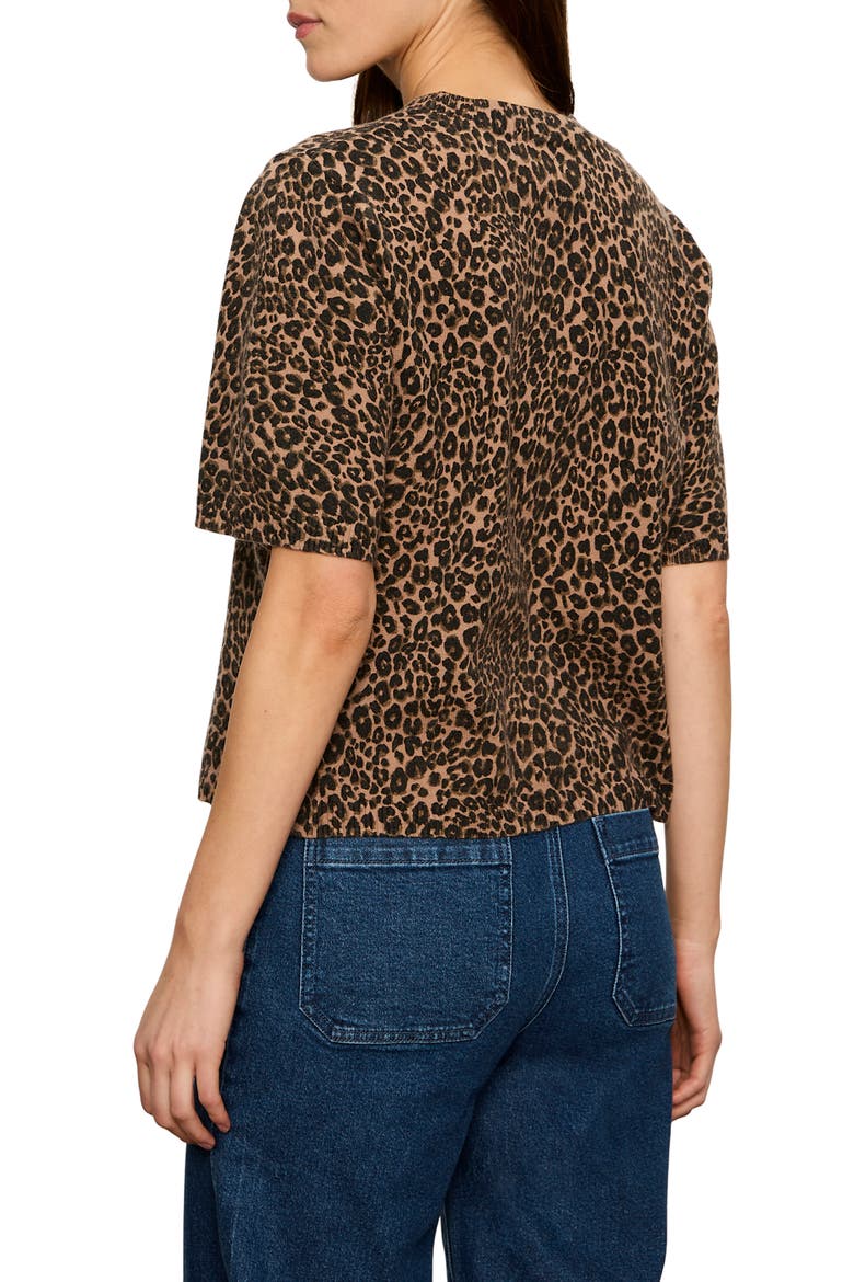 Perfect Tipped Short Sleeve Sweater, Alternate, color, LE CAT BROWN