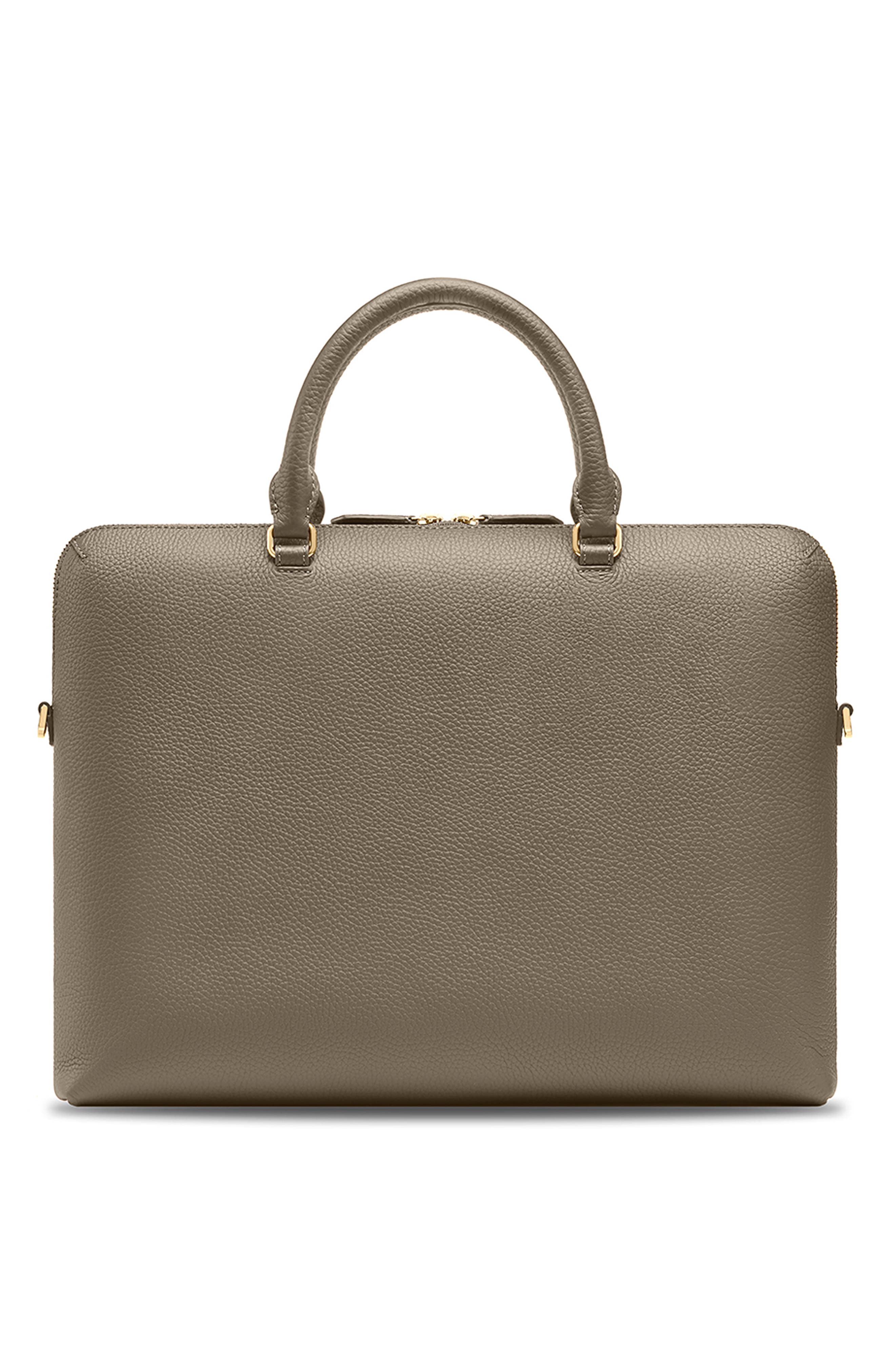 Leather Laptop Bag, Alternate, color, Cashmere Clay