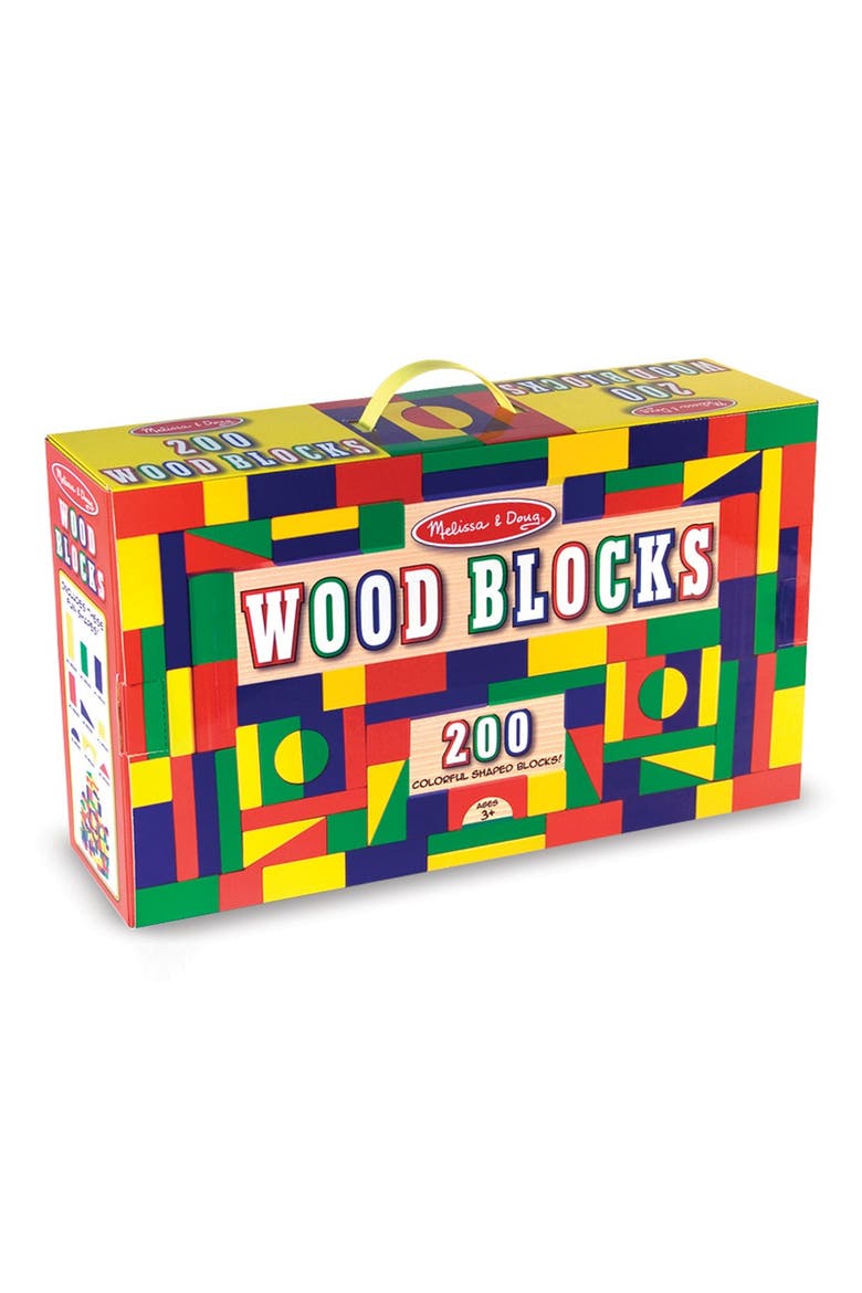 200-Piece Wood Block Set, Main, color, 000