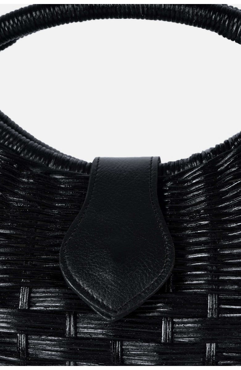 Jelavu Artemiss Rattan Half Moon Clutch, Alternate, color,