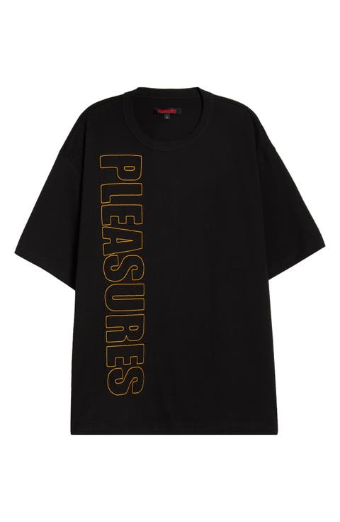 Outline Embroidered Logo Heavyweight Cotton T-Shirt