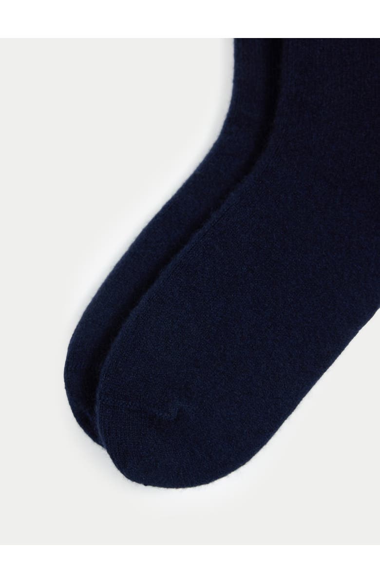 Gobi Cashmere Basic Socks, Alternate, color, Navy Blazer