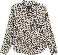 Rails Josephine Snakeskin Print Button-Up Shirt