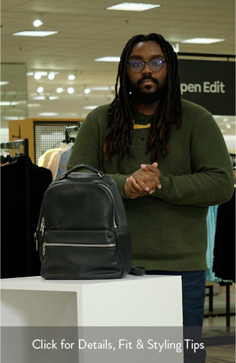 Runwell Leather Backpack, sales video thumbnail