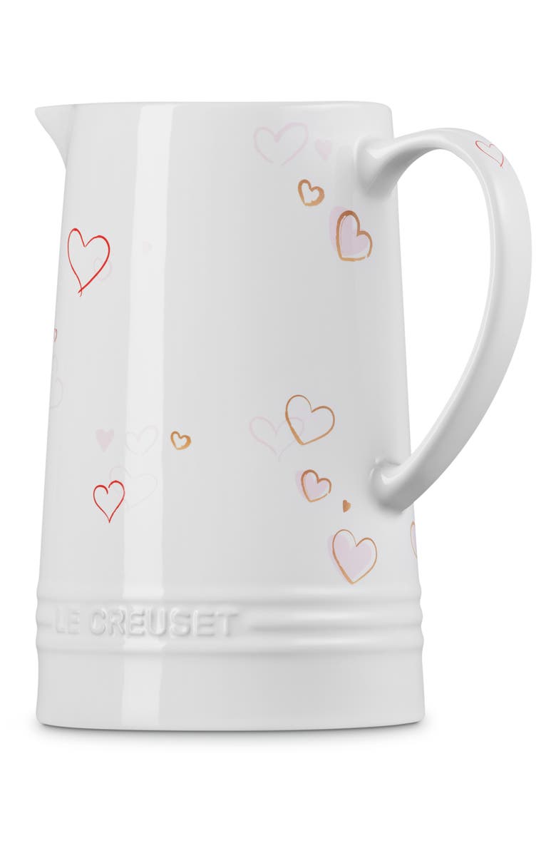 Le Creuset Mon Coeur 1.6-Quart Signature Stoneware Pitcher, Alternate, color,