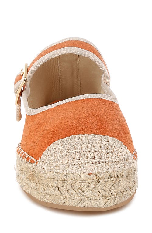 Rag & Co Bolean Espadrille Mary Jane Flat In Brown