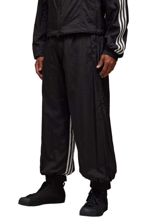 Y-3 3-stripes Nylon Shell Pants In Black