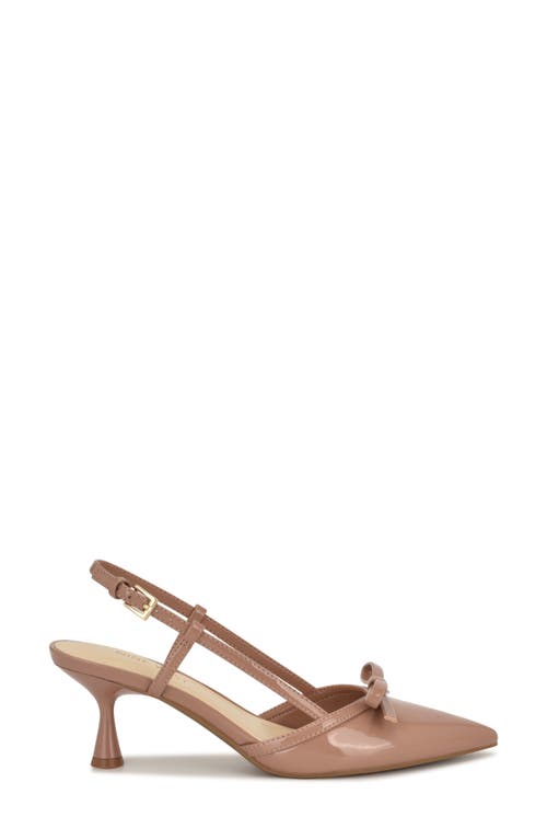 Nine West Reissa Slingback Pointed Toe Pump In Neutral
