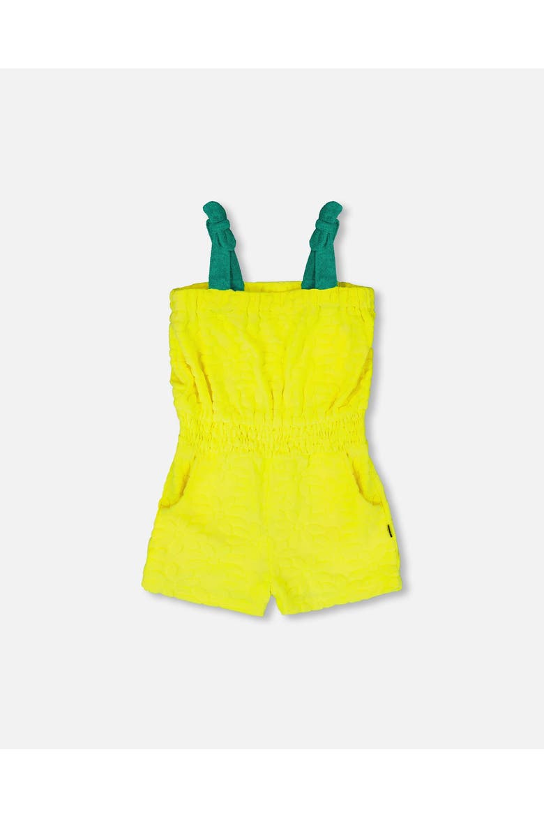 Terry Cloth Sleeveless Jumpsuit, Main, color, Yellow