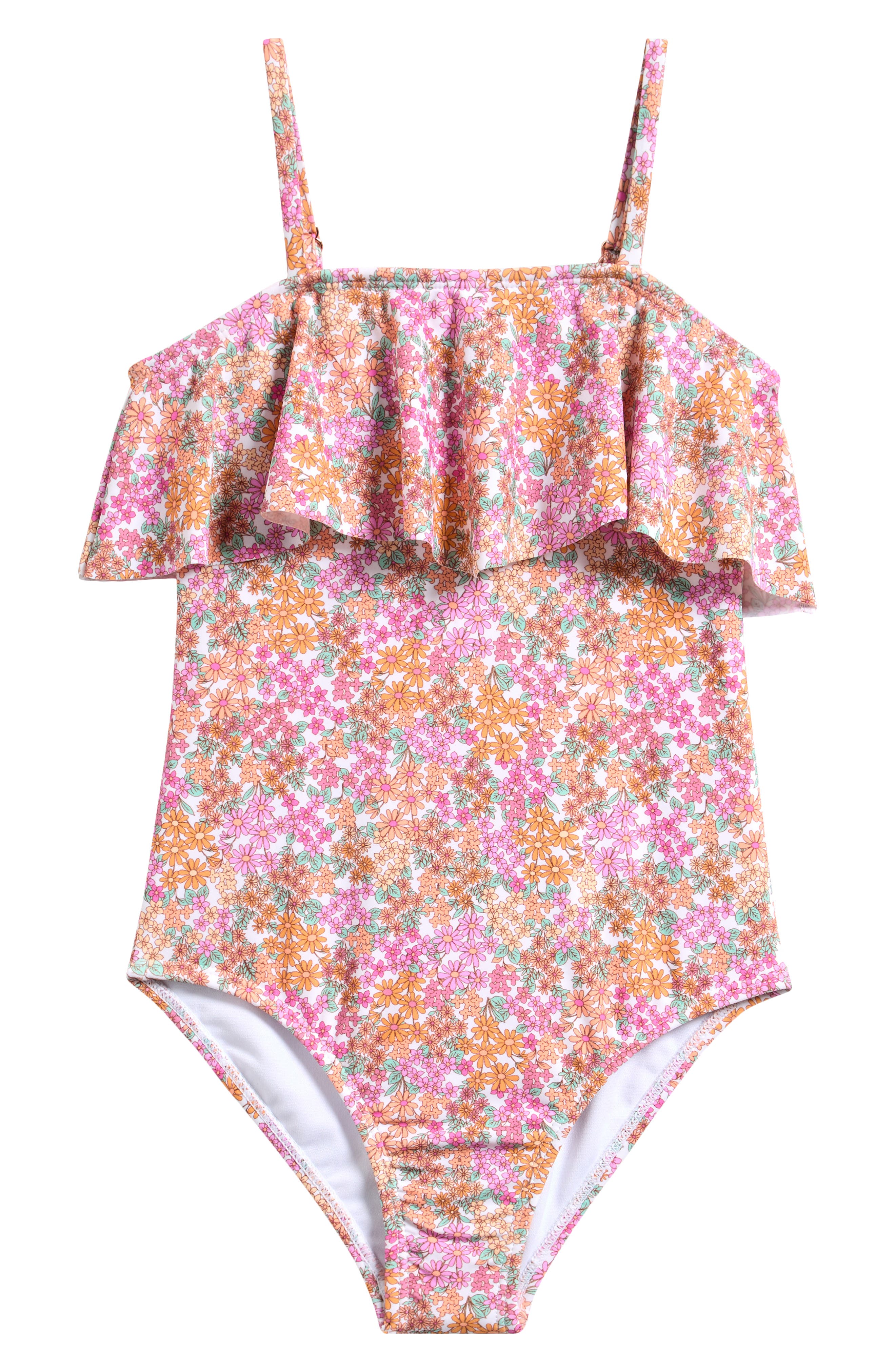 Raisins Kids' La Playa Floral One-Piece Swimsuit