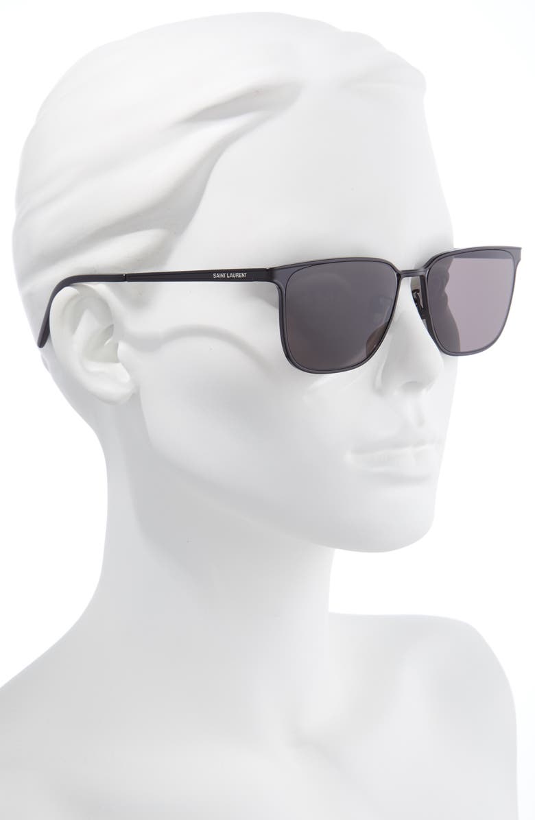 Saint Laurent 56mm Cat Eye Sunglasses, Alternate, color, 