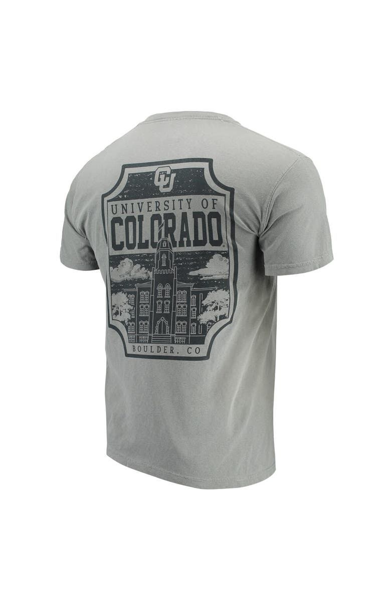 IMAGE ONE Men's Gray Colorado Buffaloes Comfort Colors Campus Icon T-Shirt, Alternate, color, Gray