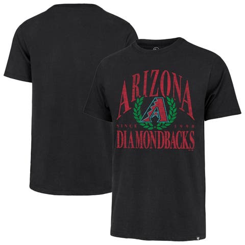 Men's '47 Black Arizona Diamondbacks Pitchout Franklin T-Shirt