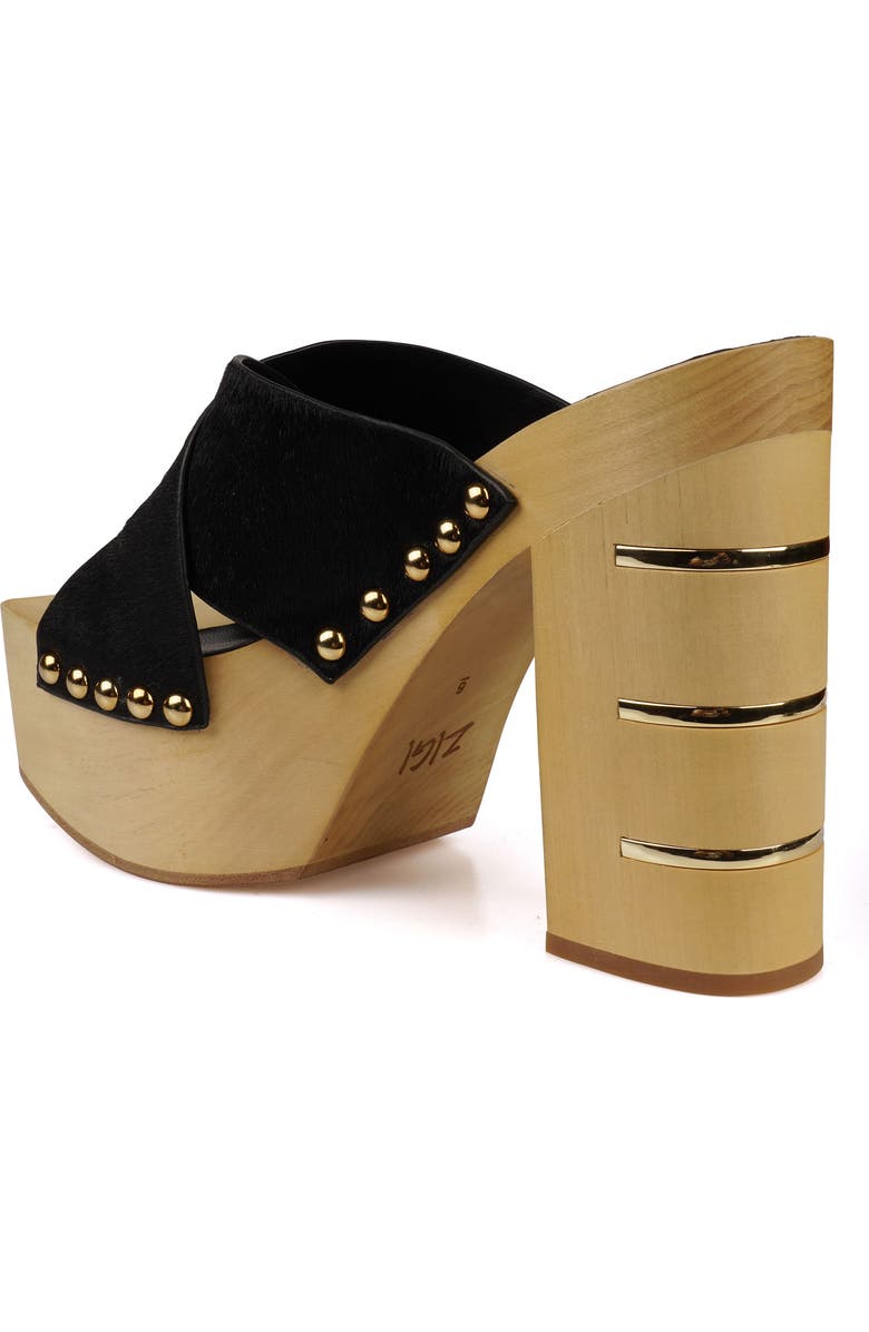 ZIGI Tabitha Platform Slide Sandal, Alternate, color, Blk Leathe