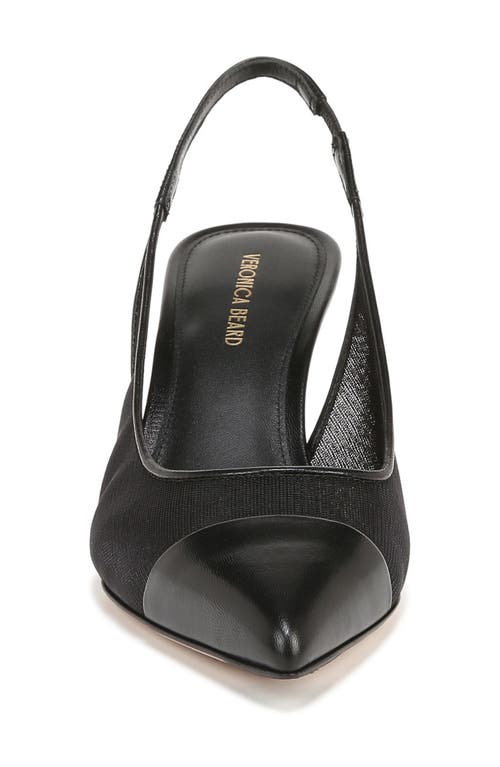 Veronica Beard Liliana Slingback Pointed Toe Pump In Black