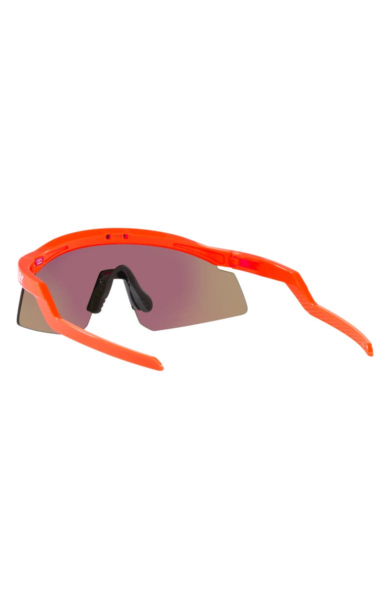 Oakley Hydra 37mm Prizm<sup>™</sup> Semirimless Wrap Shield Sunglasses, Alternate, color, Orange