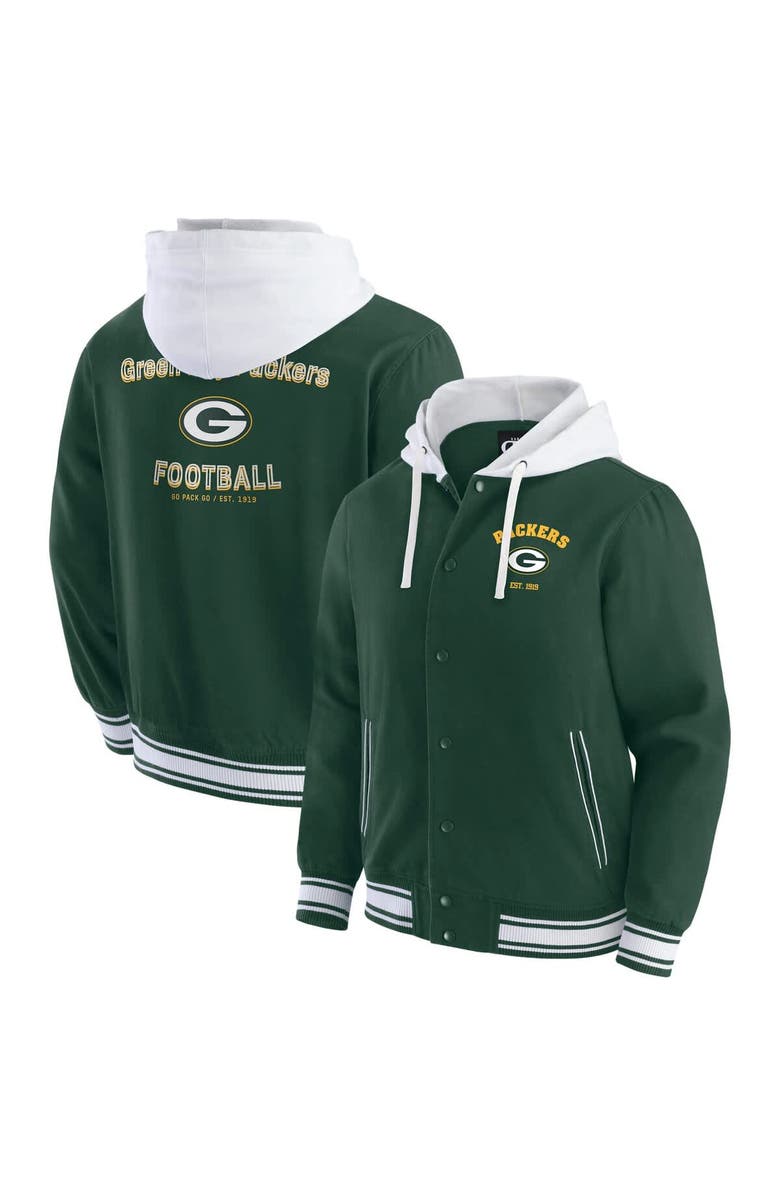 Darius Rucker Collection by Fanatics Men's Darius Rucker Collection by Fanatics Green Green Bay Packers Full-Snap Hoodie Jacket, Main, color, Green