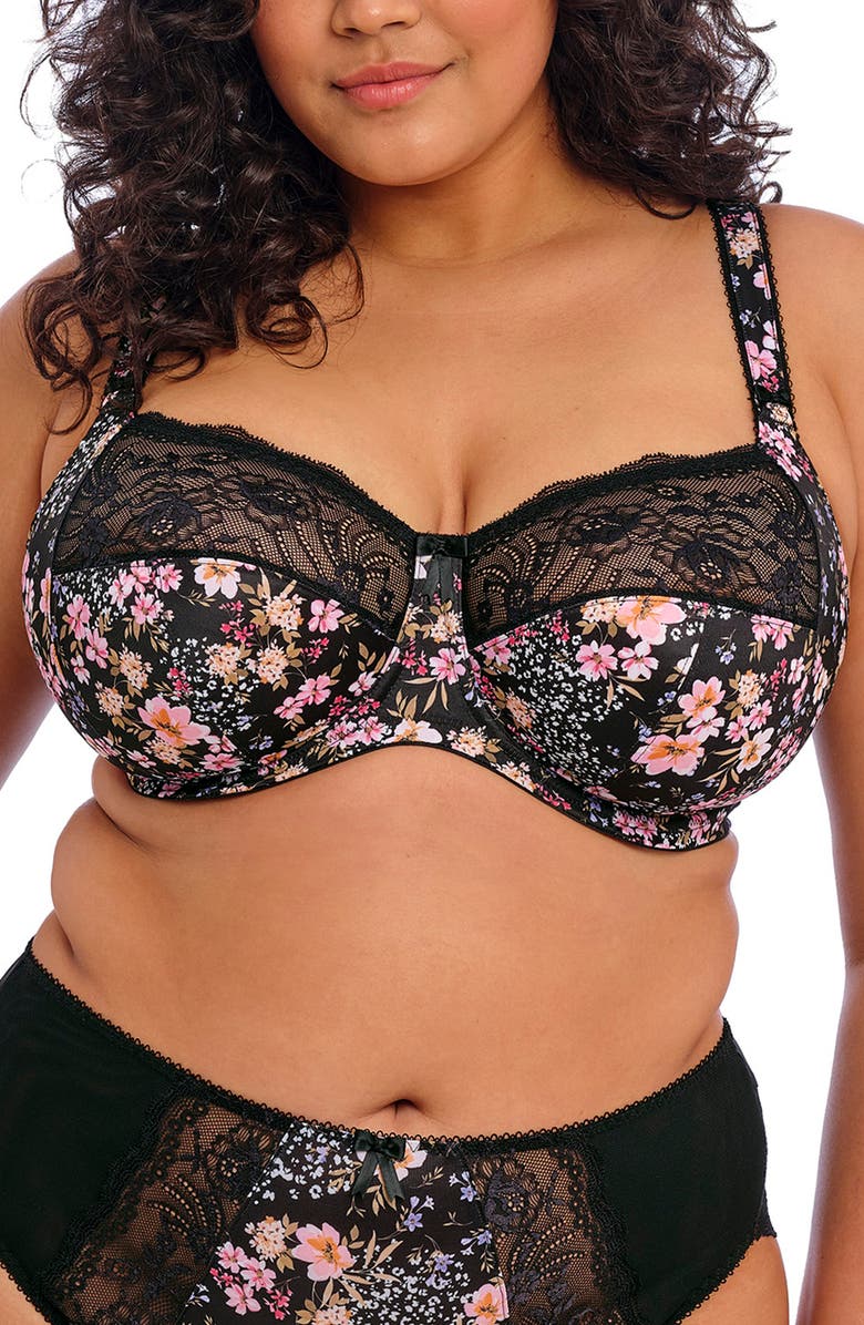 Elomi Morgan Full Figure Underwire Bra, Main, color, Summer Garden
