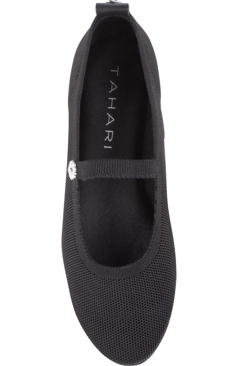 Tahari Cairo Mary Jane Flat, Alternate, color, Black