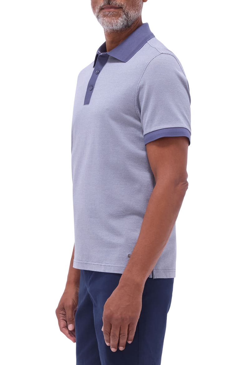 Tipped Cotton Piqué Polo, Alternate, color, GRAPHITE