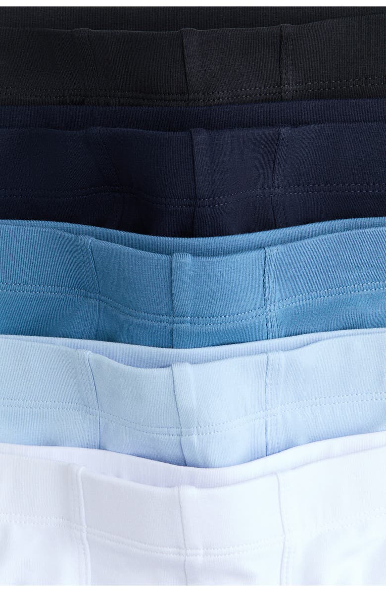 H&M 10-pack short cotton boxer shorts, Alternate, color, Navy Blue/Gray/Khaki Green