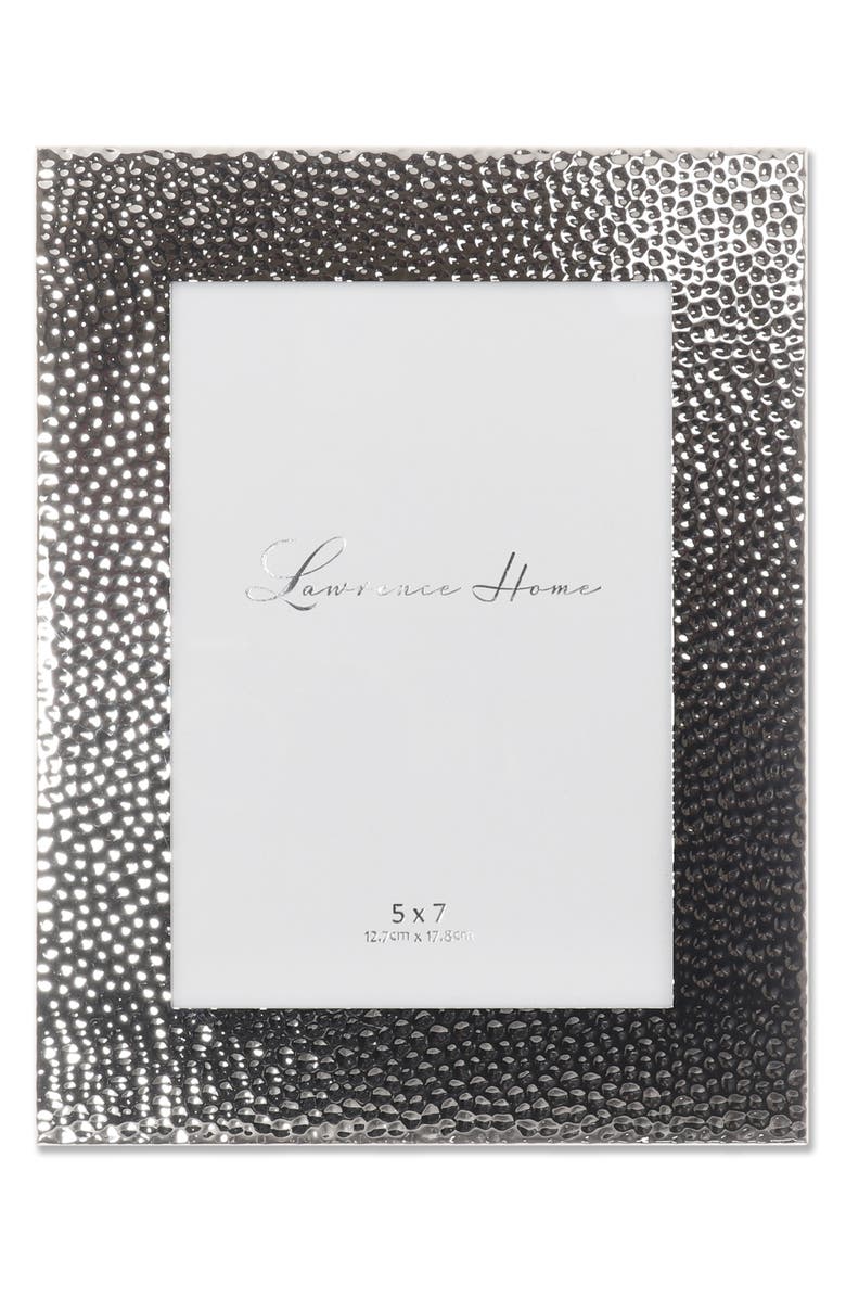 Lawrence Frames Hammered 5x7 Picture Frame, Alternate, color, Silver